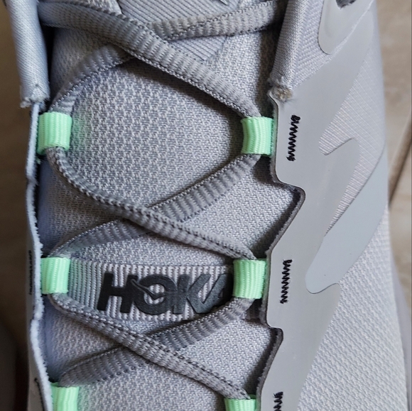HOKA One - Men's Trasport - Gray/Lime Frost - Running Shoes - Size 13 - Picture 9 of 12